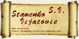 Stamenko Vijatović vizit kartica